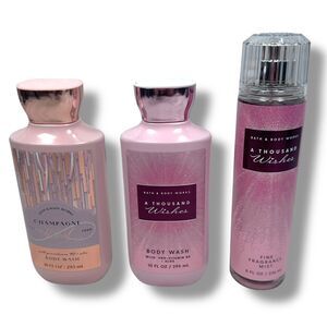 Bath & Body Works Champagne Body Wash A Thousand Wishes Body Wash Fragrance Mist